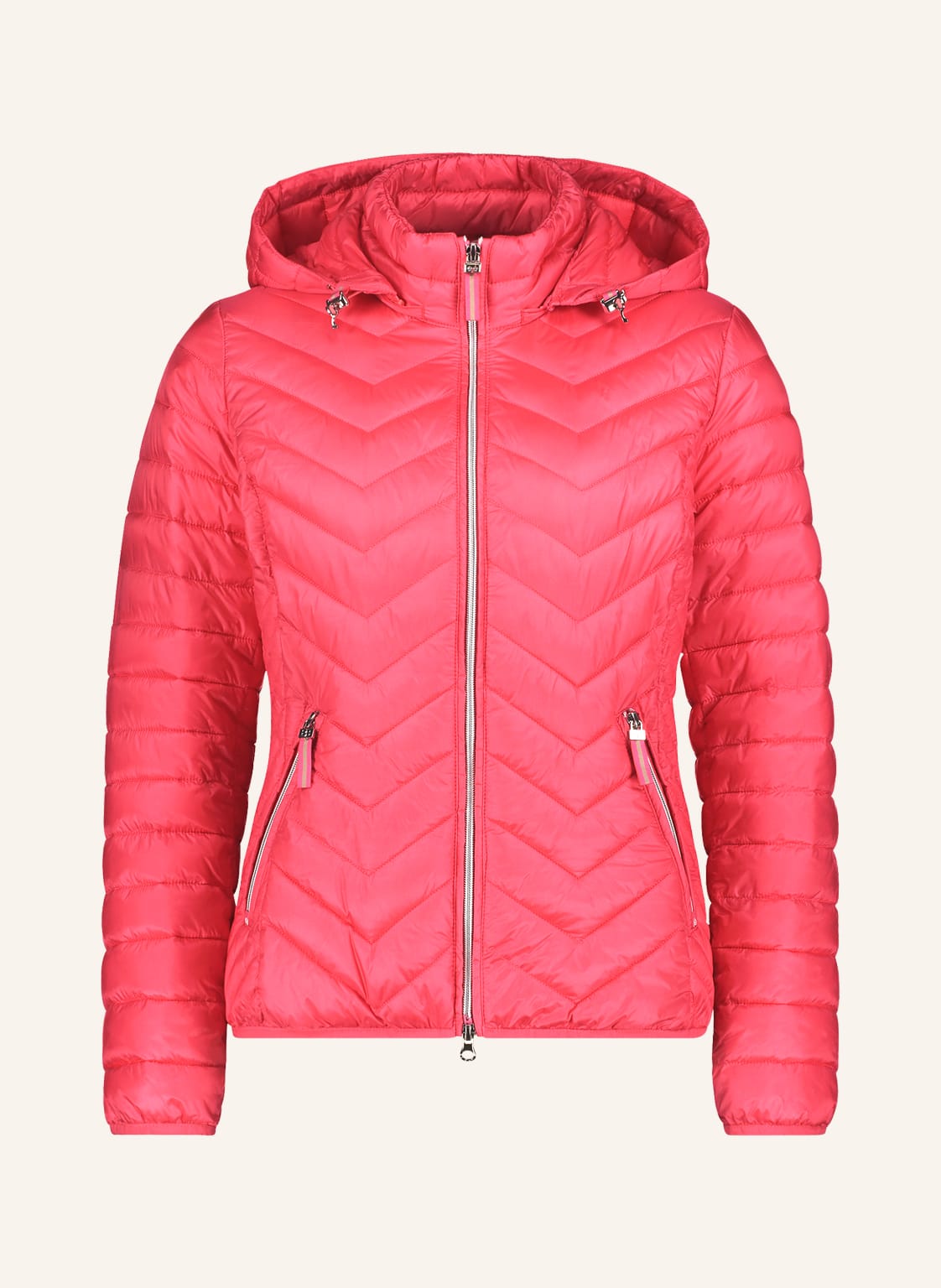 Image of Betty Barclay Steppjacke Mit Abnehmbarer Kapuze rot