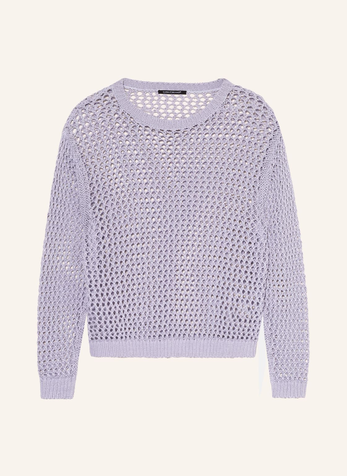 Image of Luisa Cerano Pullover Mit Leinen violett