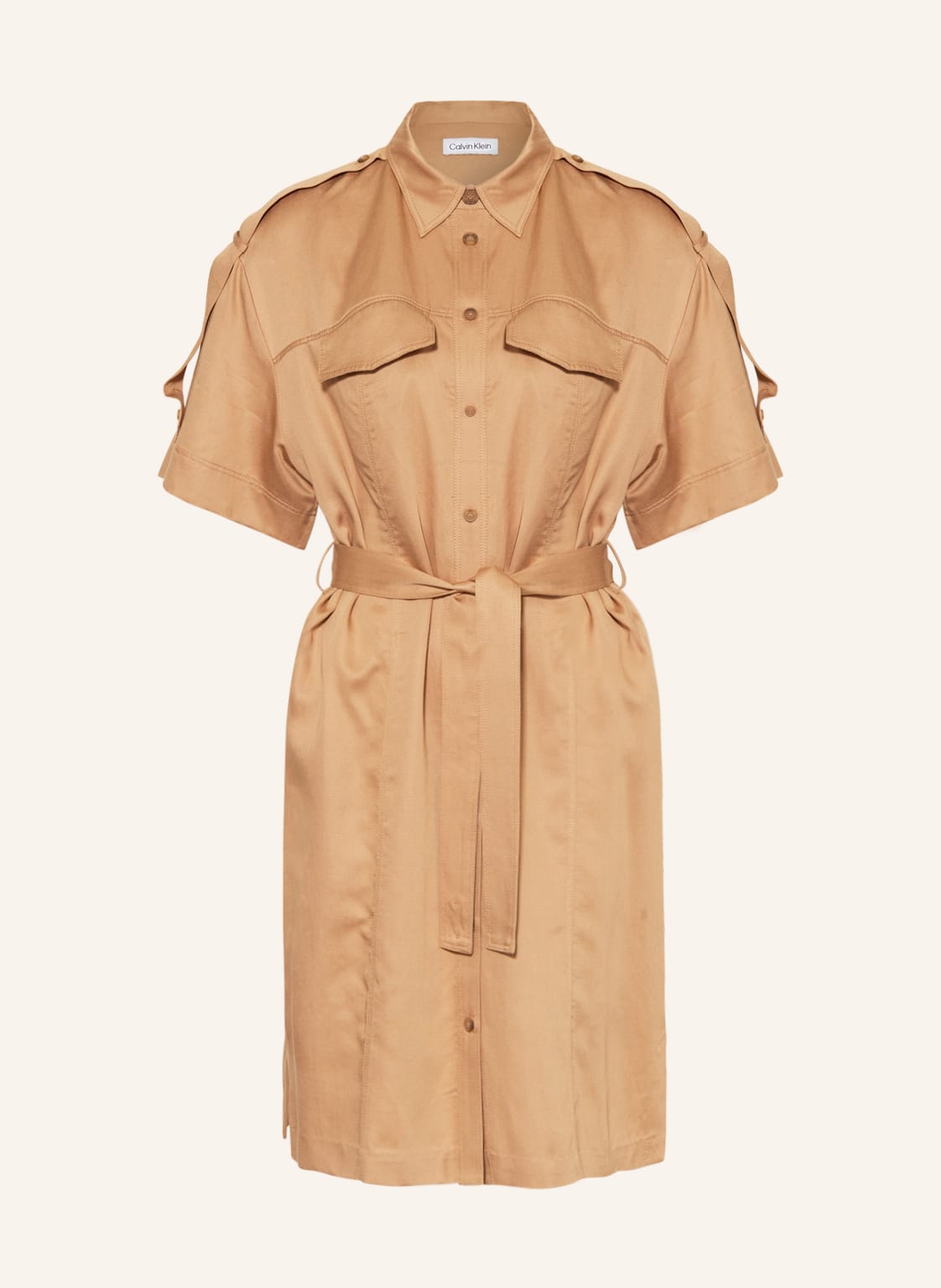 Image of Calvin Klein Hemdblusenkleid braun