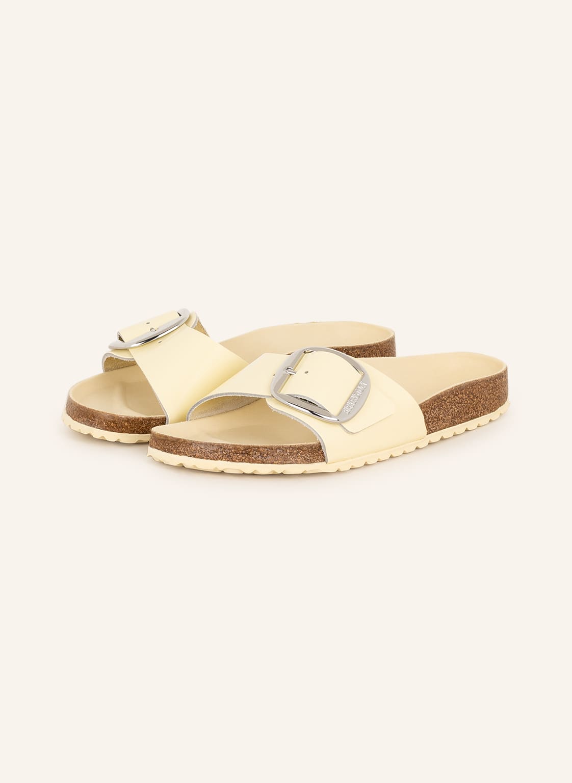 Image of Birkenstock Pantoletten Madrid Big Buckle beige