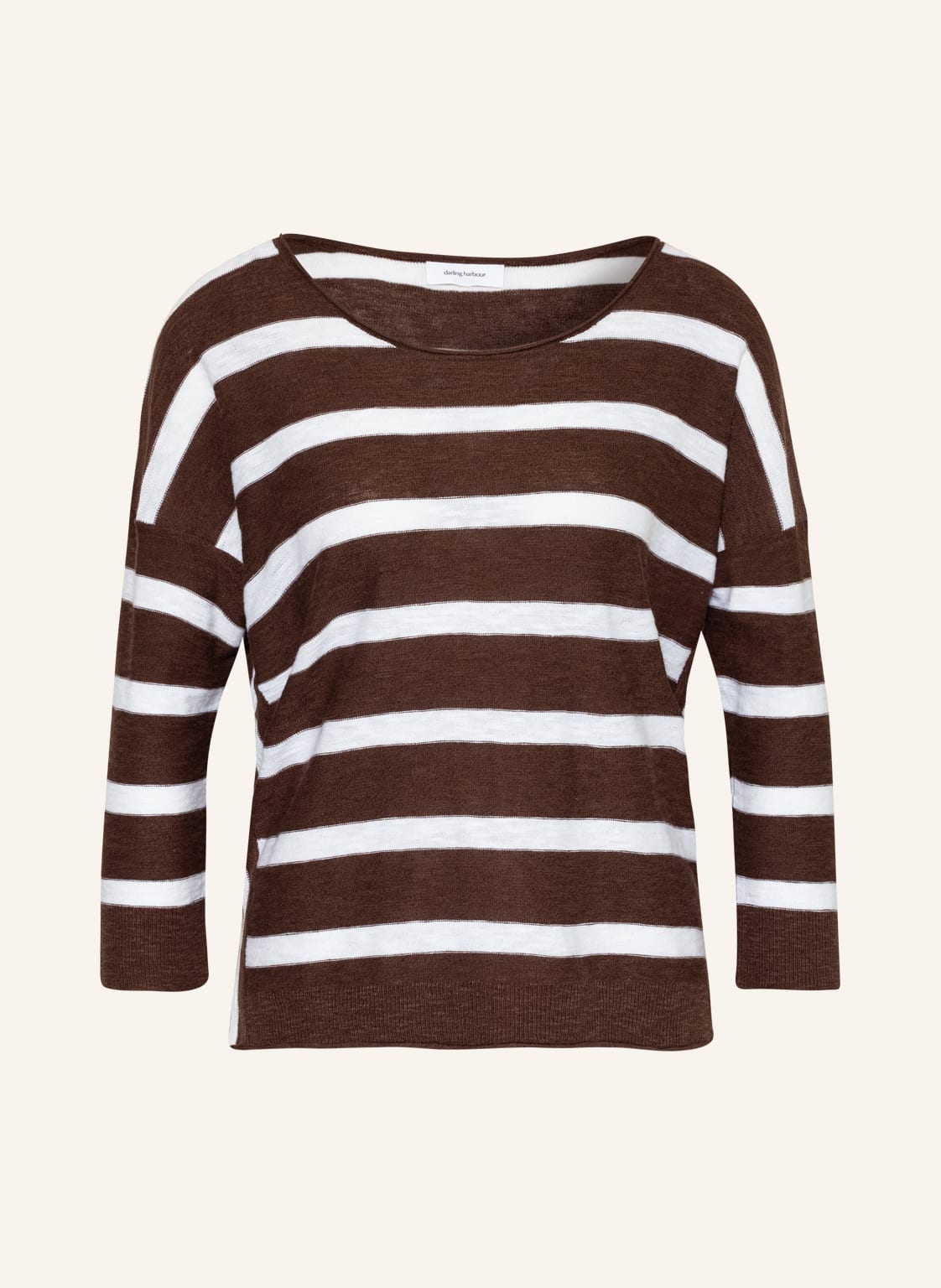 Image of Darling Harbour Pullover Mit 3/4-Arm braun