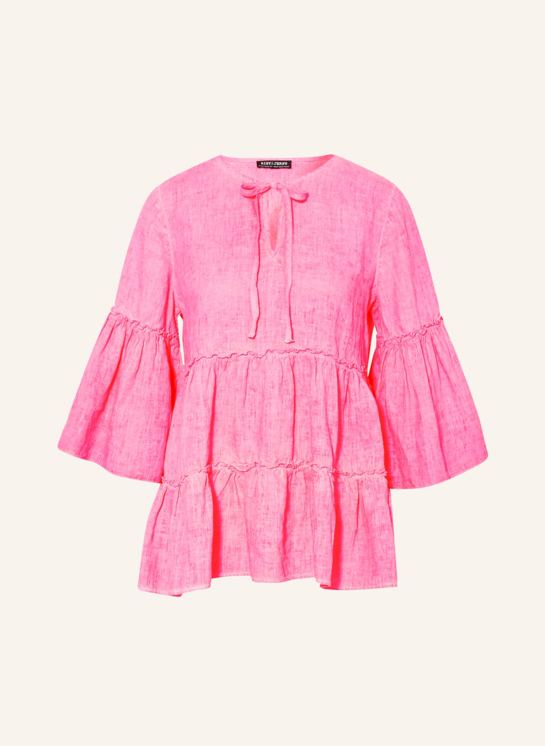 Image of Risy & Jerfs Blusenshirt Macau Aus Leinen Mit 3/4-Arm pink