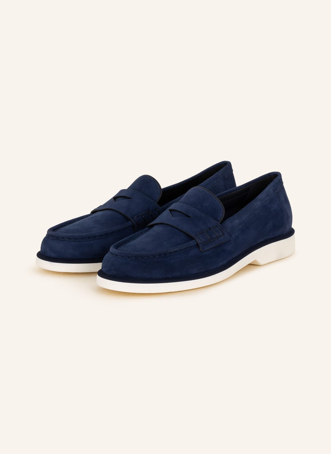 Image of Santoni Penny-Loafer blau