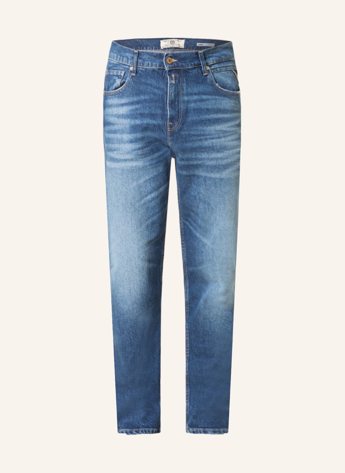 Image of Replay Jeans Sandot Relaxed Tapered Fit blau