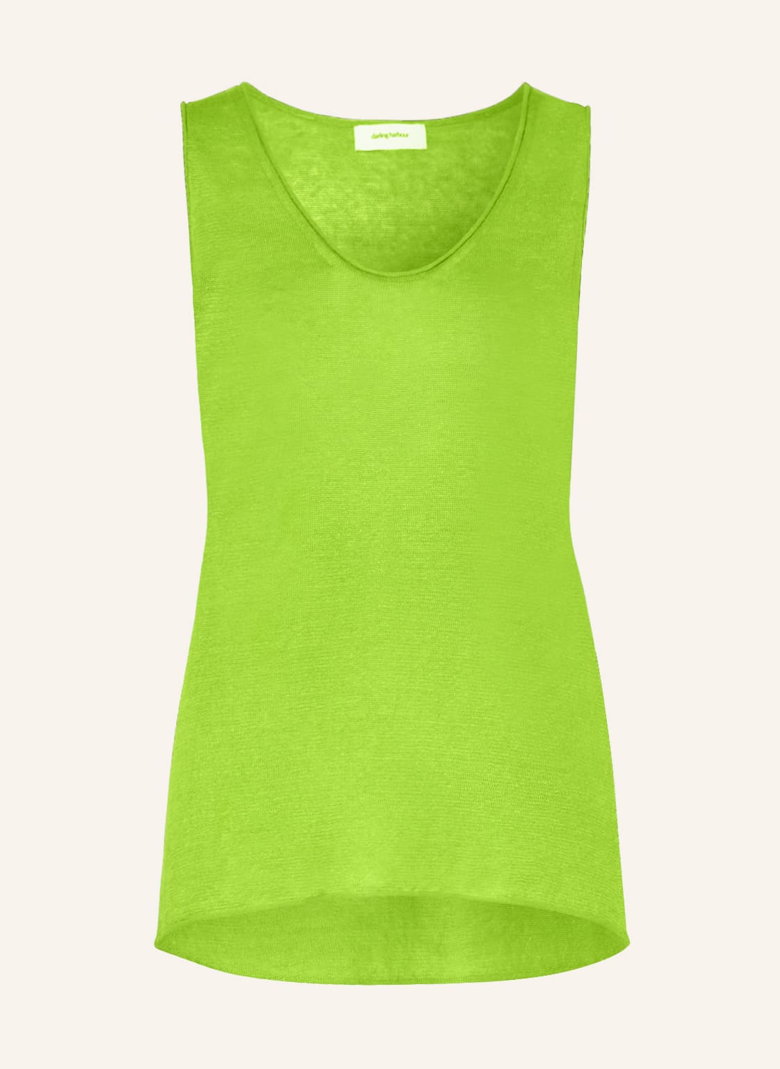 Image of Darling Harbour Stricktop Aus Leinen gruen