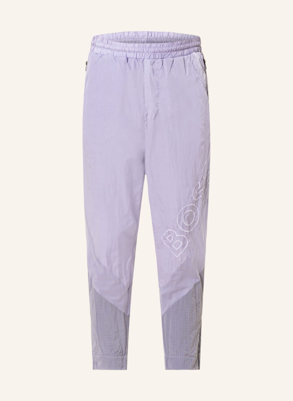 Image of Boss Hose Selon Im Jogging-Stil Mit Verkürzter Beinlänge violett