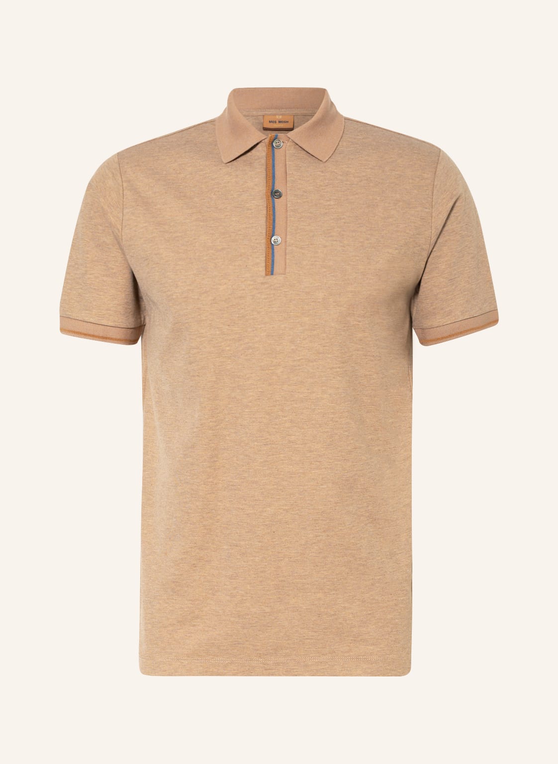 Image of Mos Mosh Gallery Piqué-Poloshirt Harvey beige