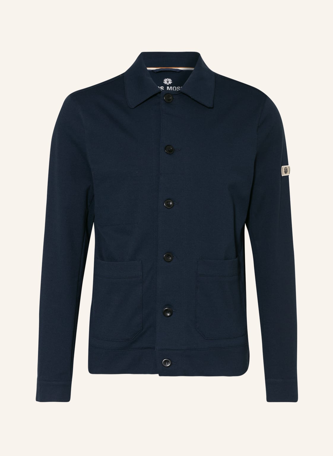 Image of Mos Mosh Gallery Piqué-Jacke Gabriel blau