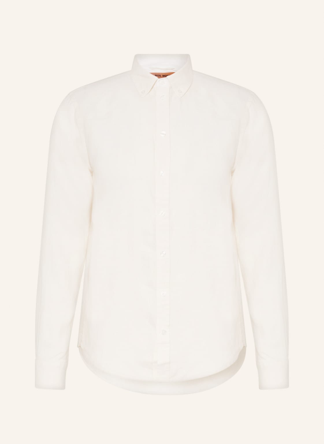 Image of Mos Mosh Gallery Leinenhemd Theo Comfort Fit weiss