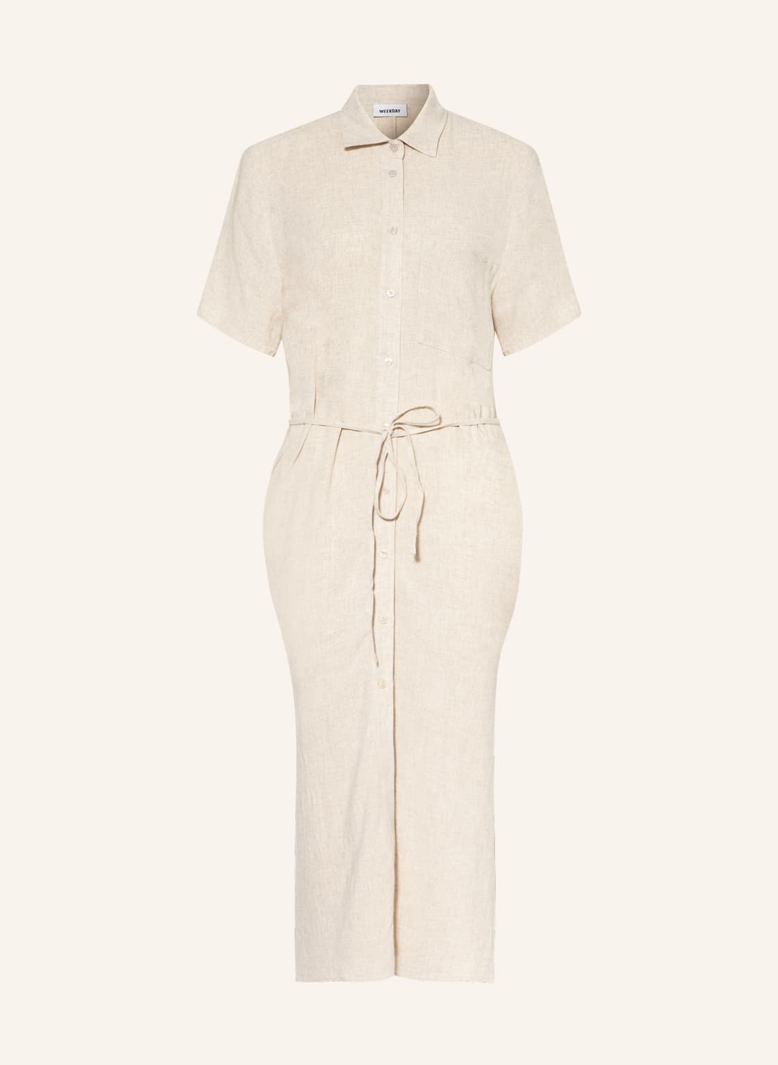 Image of Weekday Hemdblusenkleid Cori weiss