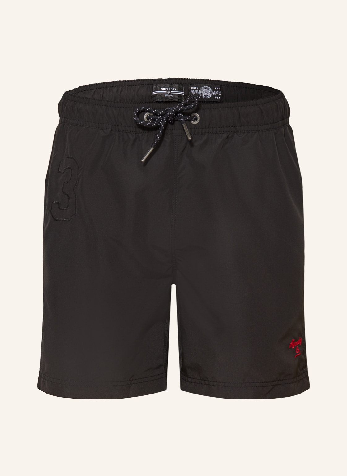 Image of Superdry Badeshorts Vintage Polo schwarz