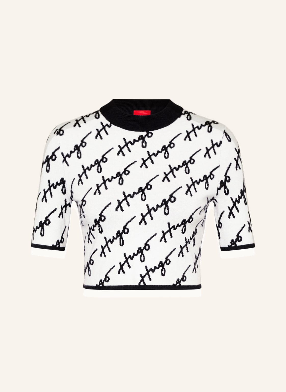 Image of Hugo Cropped-Pullover Sloquetta weiss