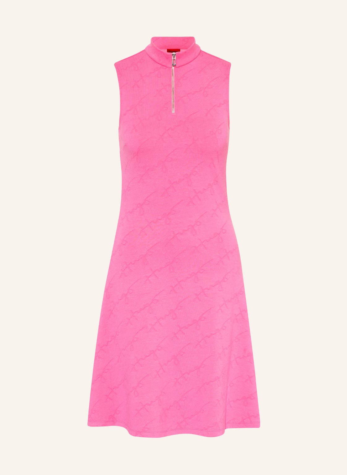 Image of Hugo Jacquard-Kleid Nessira pink