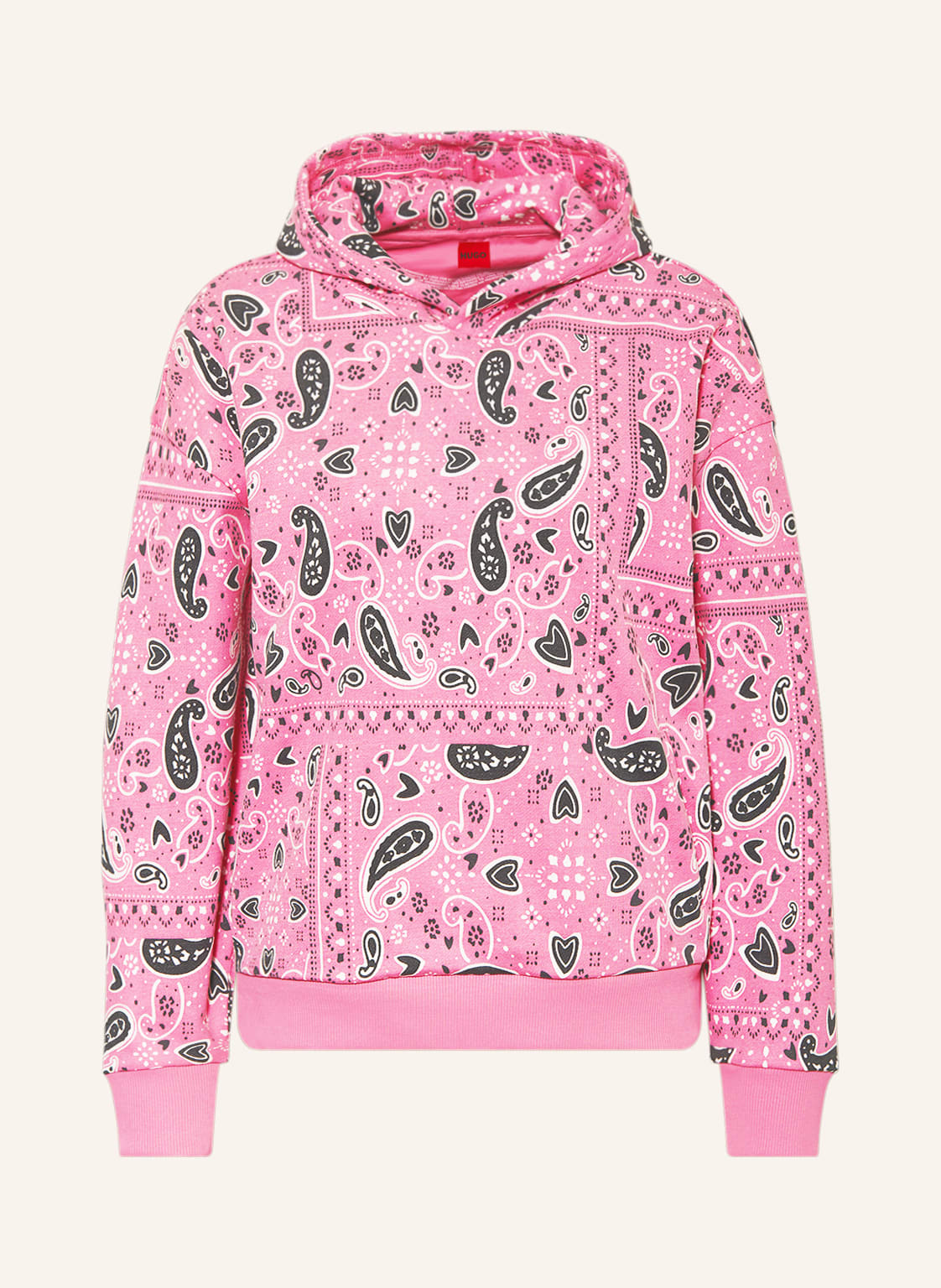 Image of Hugo Oversized-Hoodie pink