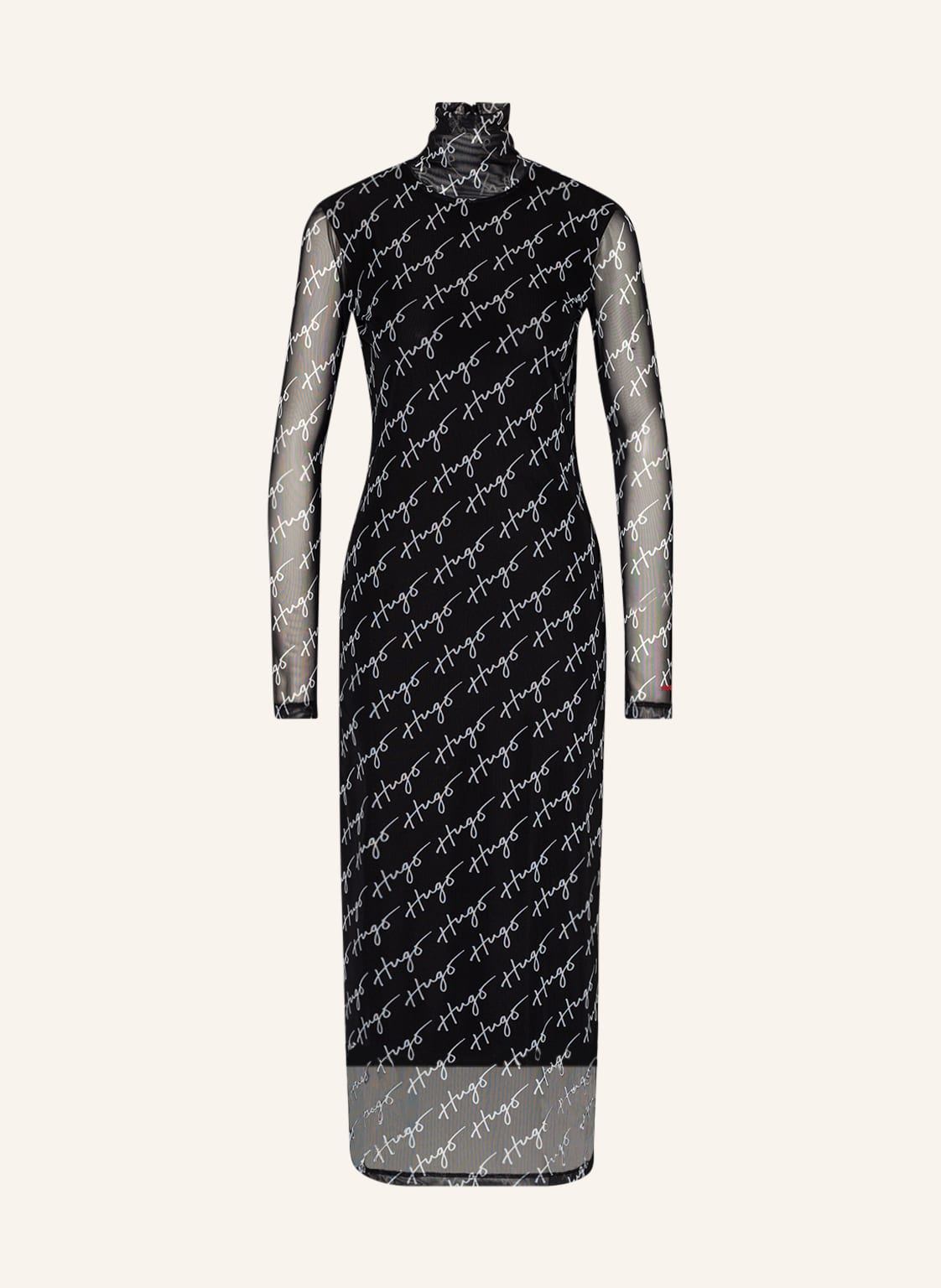 Image of Hugo Mesh-Kleid Neshy schwarz