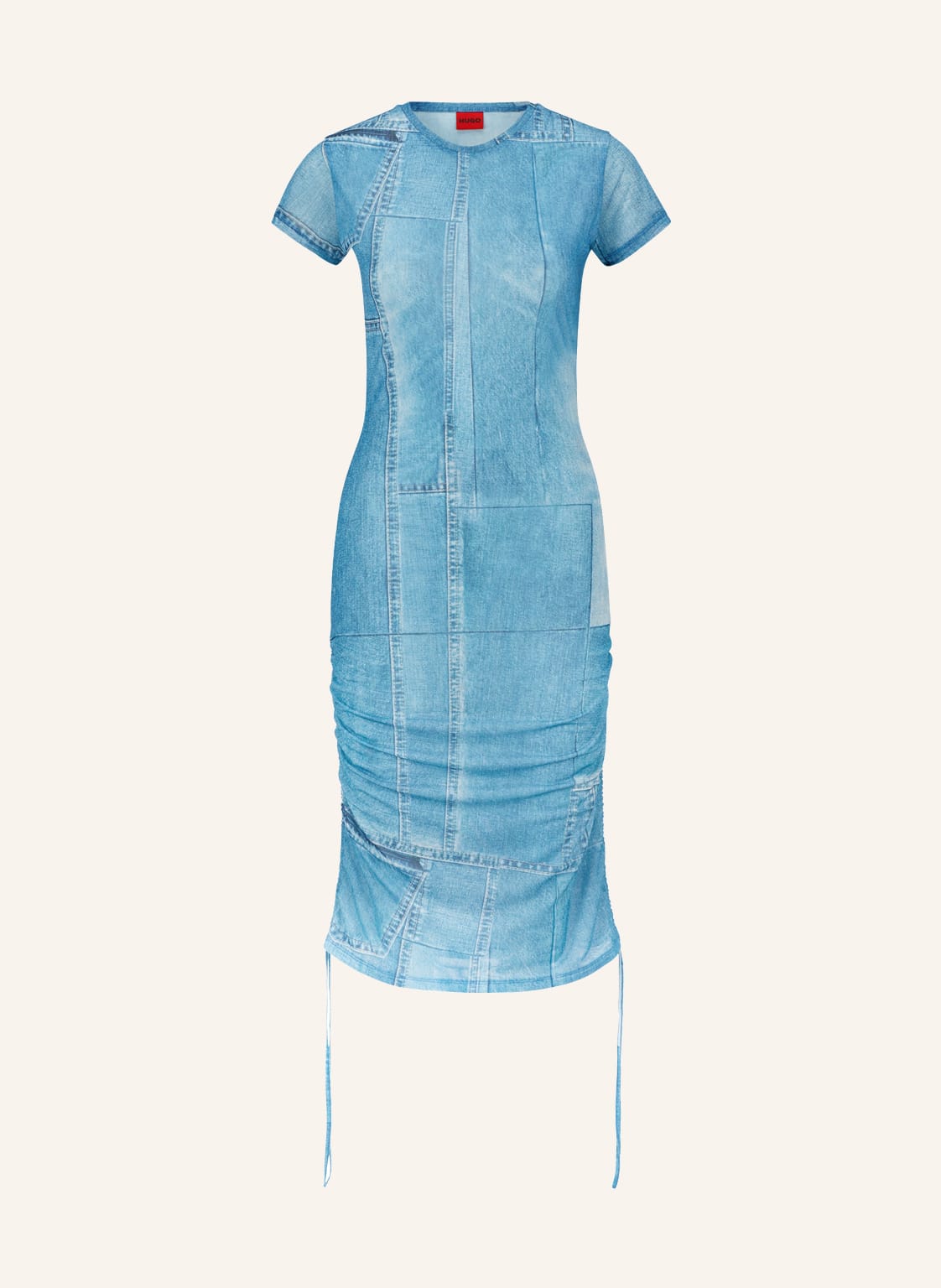 Image of Hugo Mesh-Kleid Nerana blau