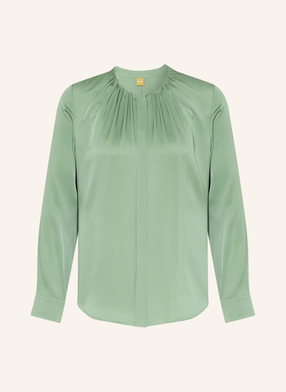 Image of Boss Blusenshirt Banorah Aus Seide gruen