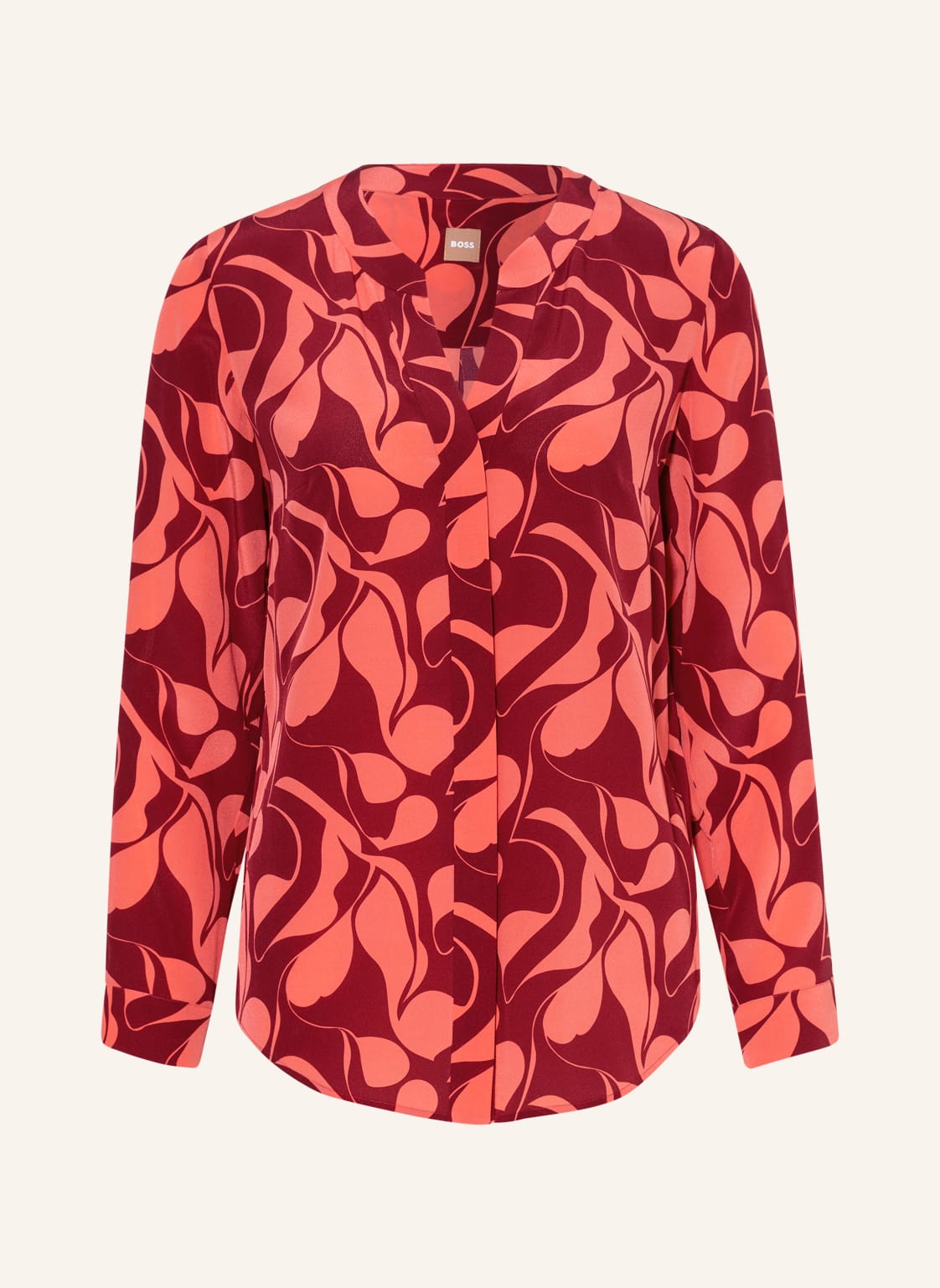 Image of Boss Hemdbluse Biwala Aus Seide pink