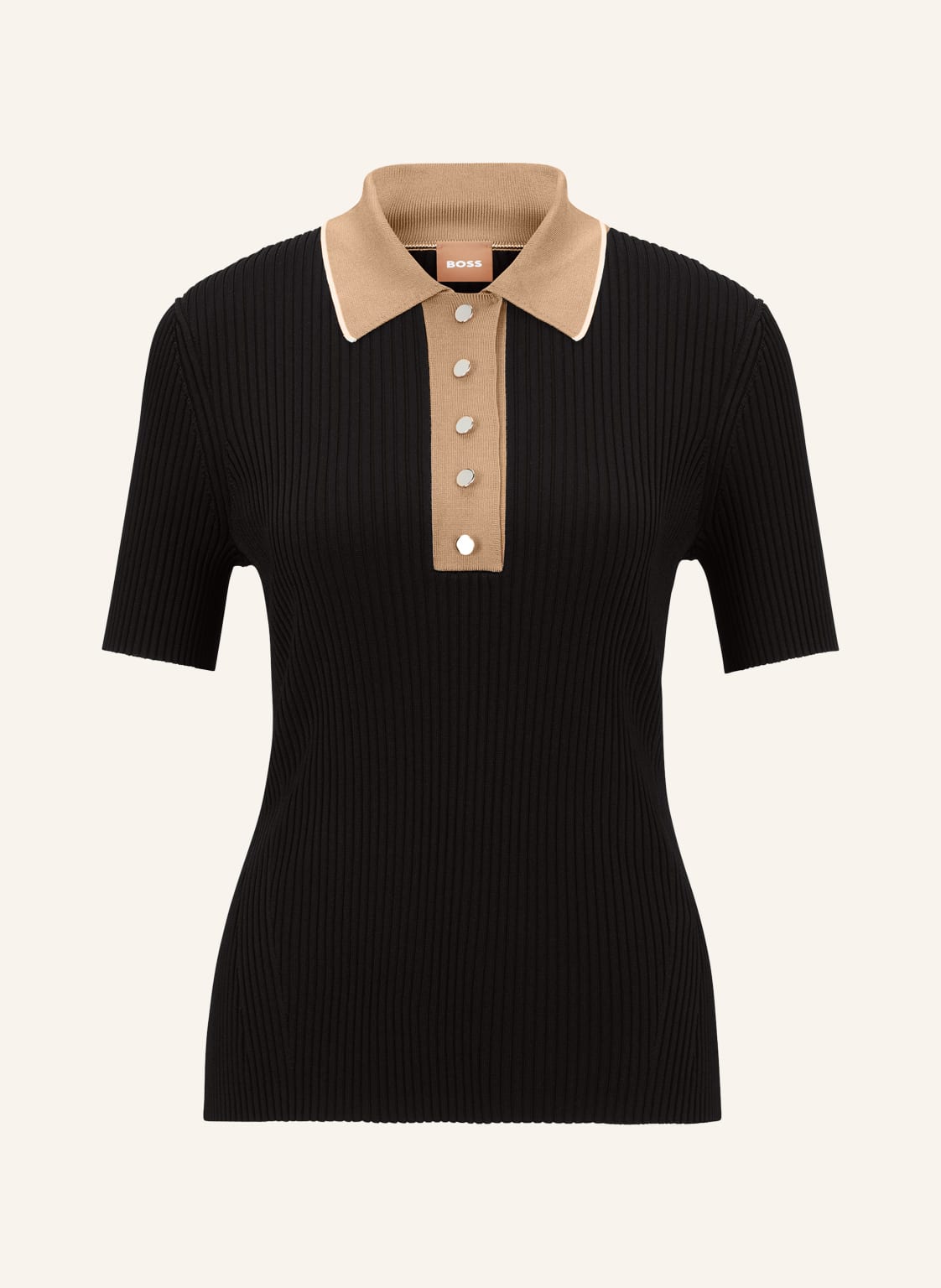 Image of Boss Strickshirt Familte schwarz