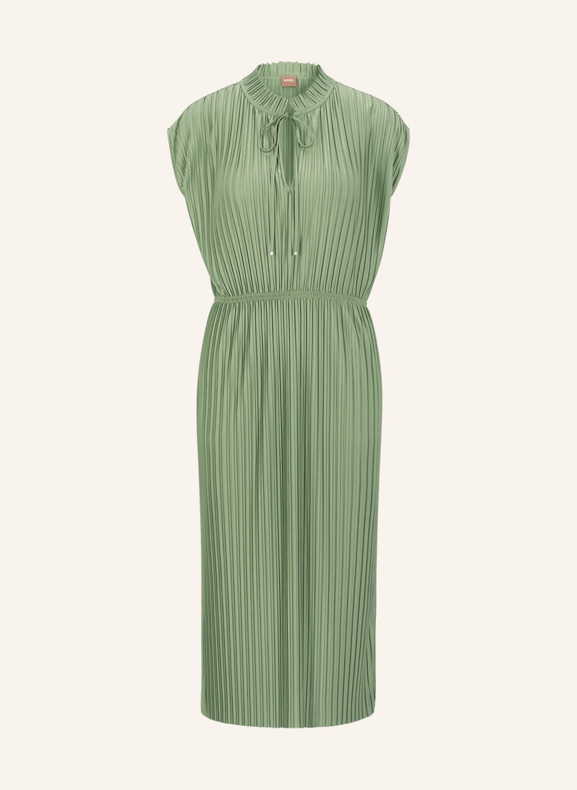 Image of Boss Plisseekleid Emals gruen
