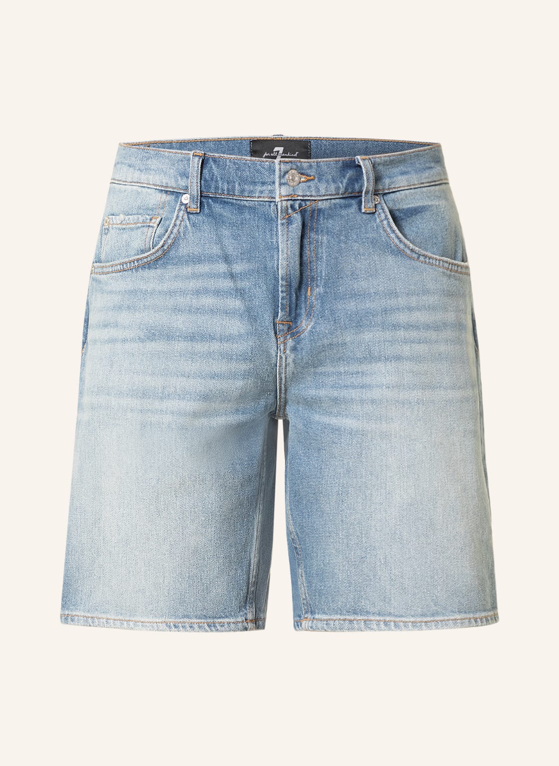 Image of 7 For All Mankind Jeansshorts Straight Short blau