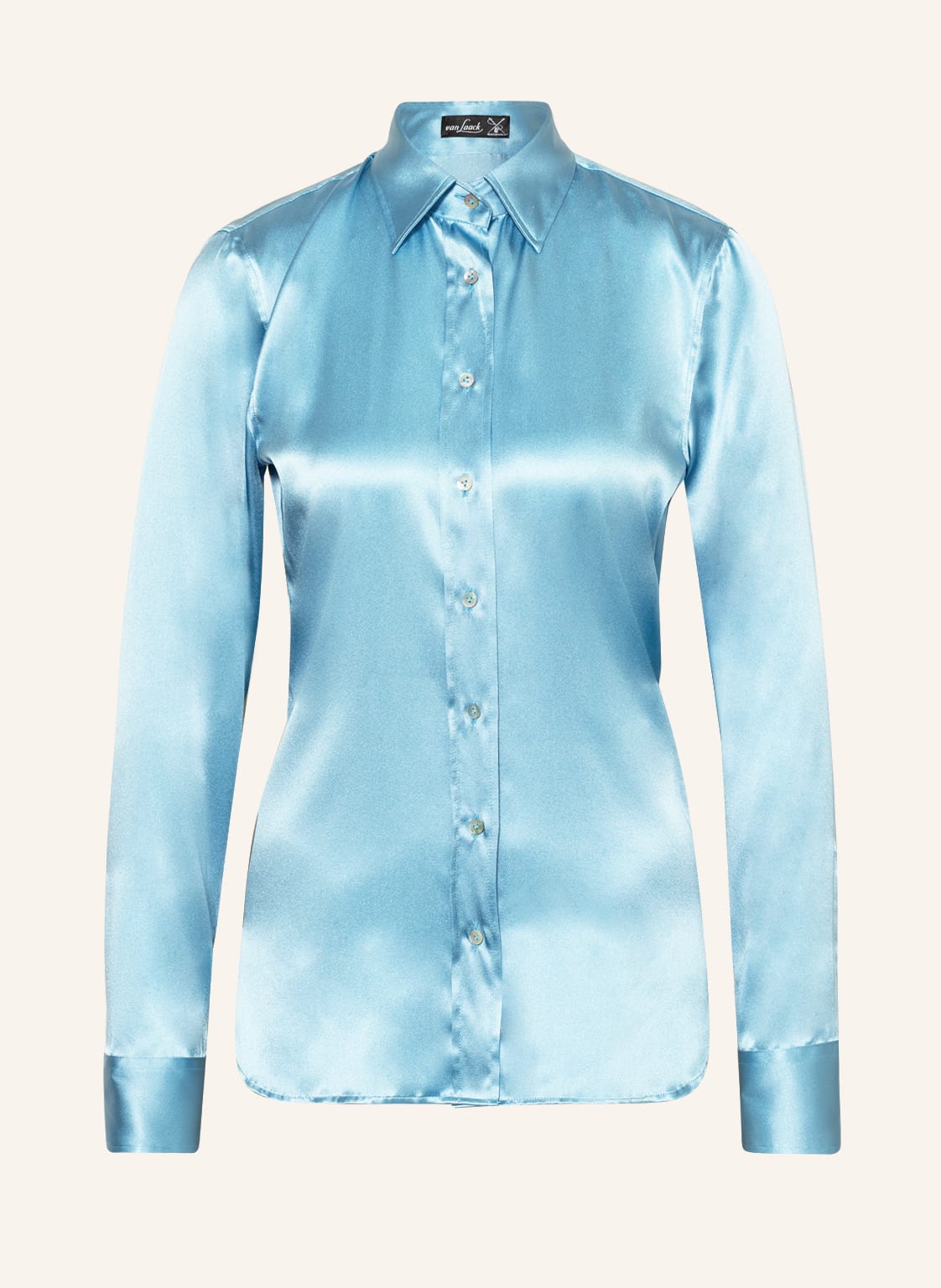 Image of Van Laack Hemdbluse Loas Aus Seide blau