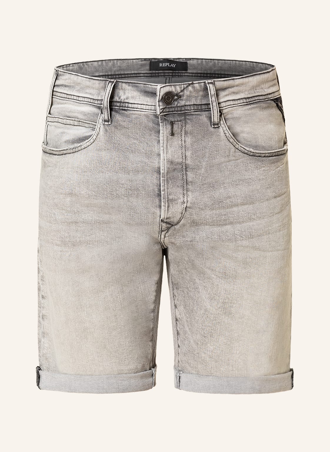 Image of Replay Jeansshorts Tapered Fit grau