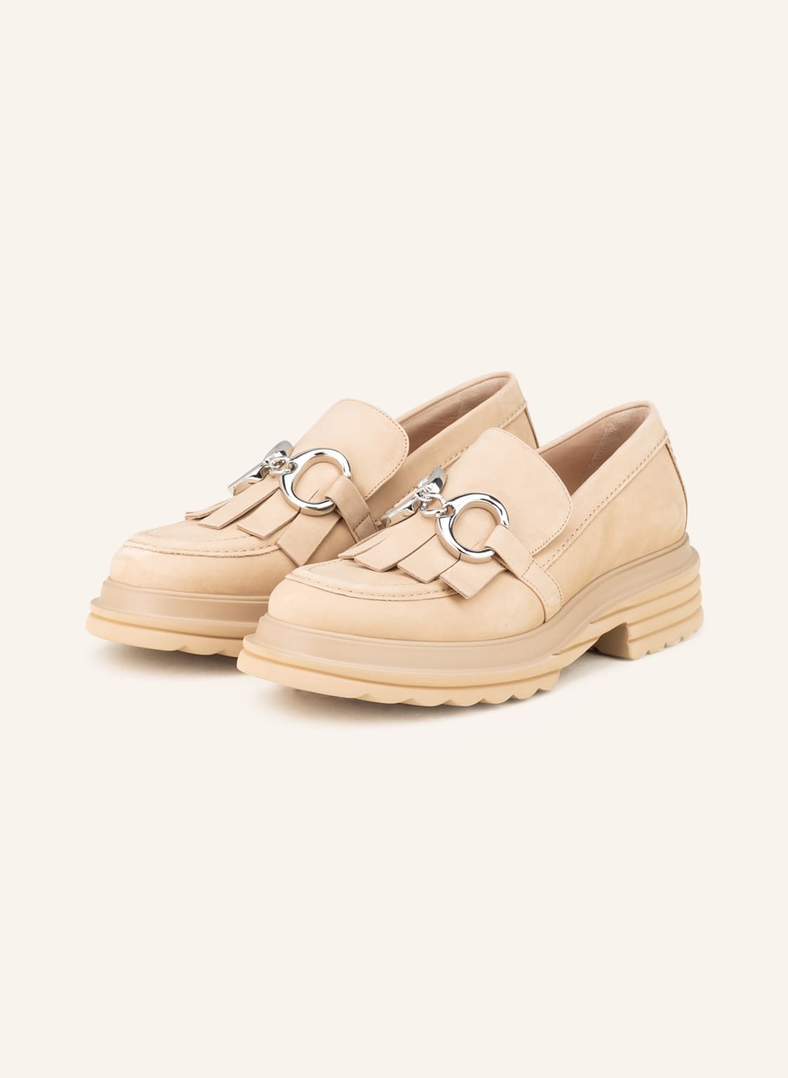 Image of Kennel & Schmenger Plateau-Loafer Zip beige