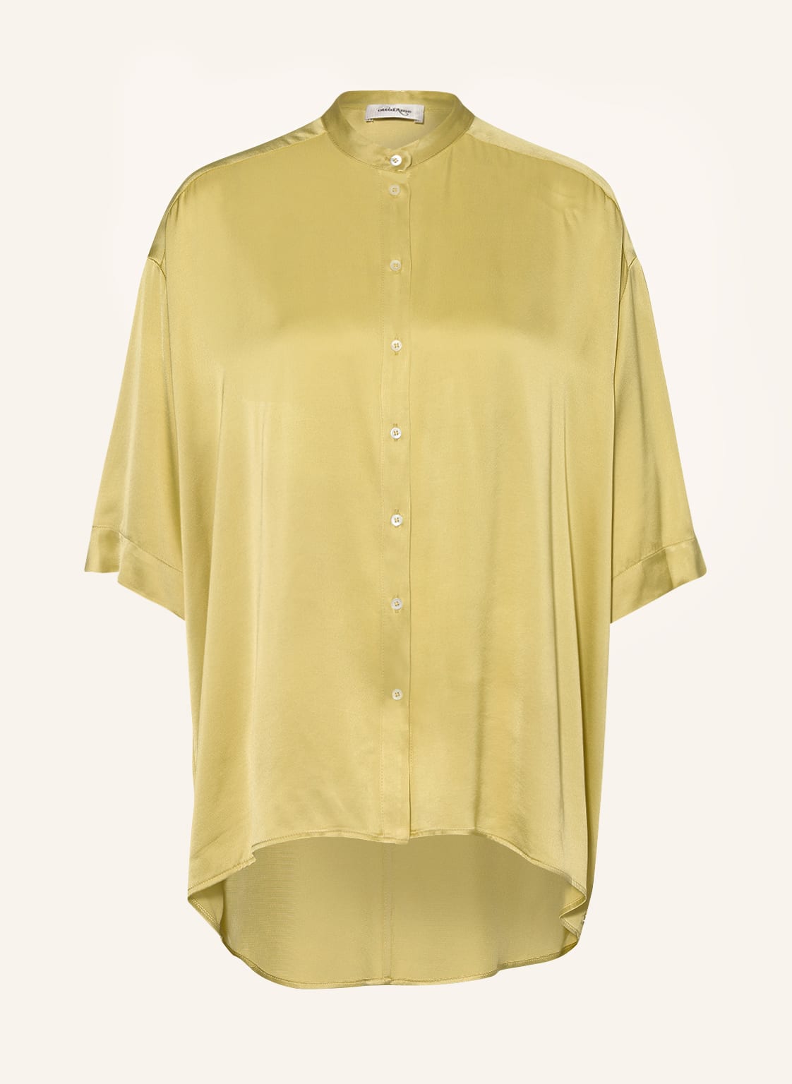 Image of Ottod'ame Satinbluse Mit 3/4-Arm gruen