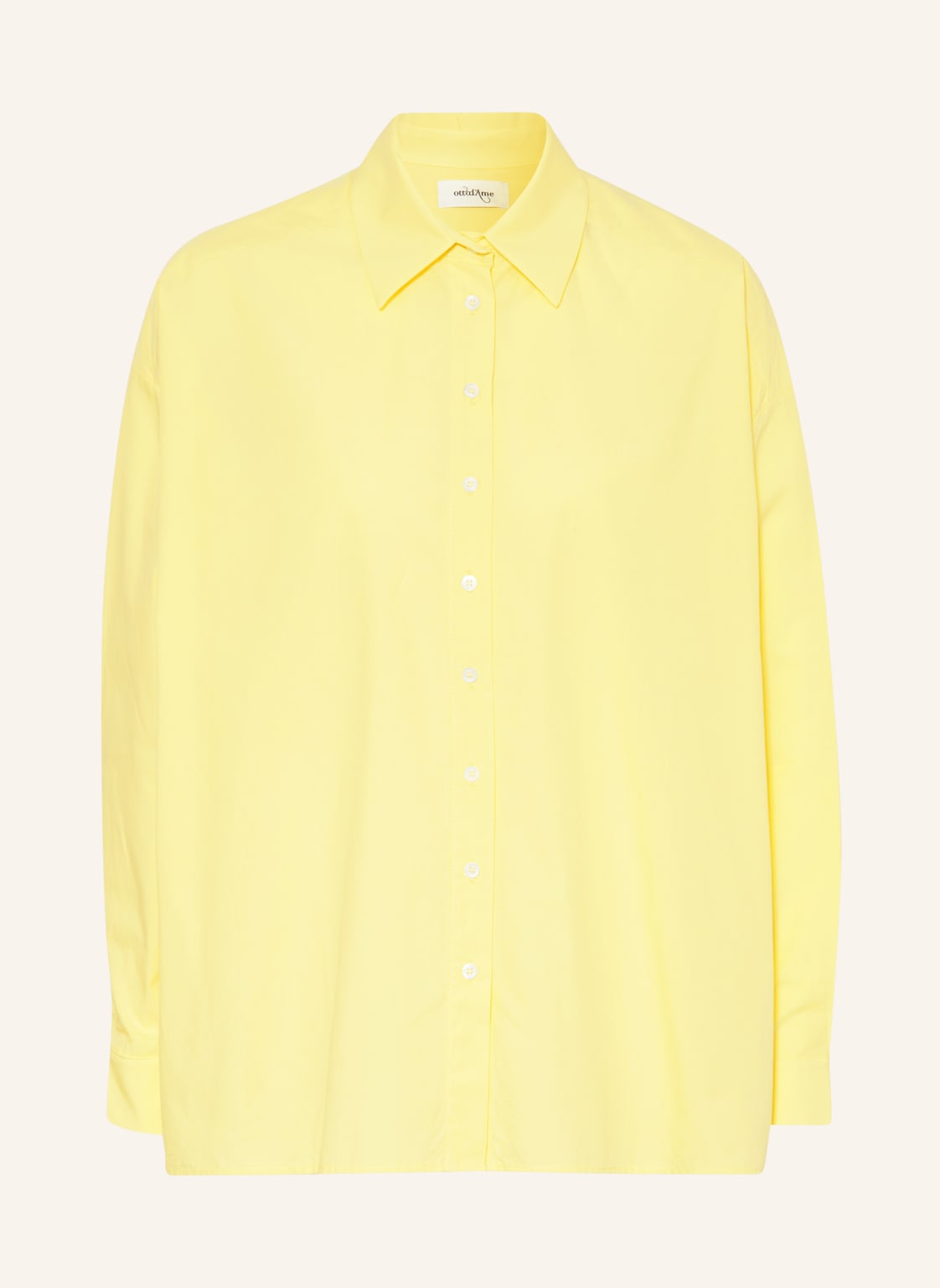 Image of Ottod'ame Oversized-Hemdbluse gelb