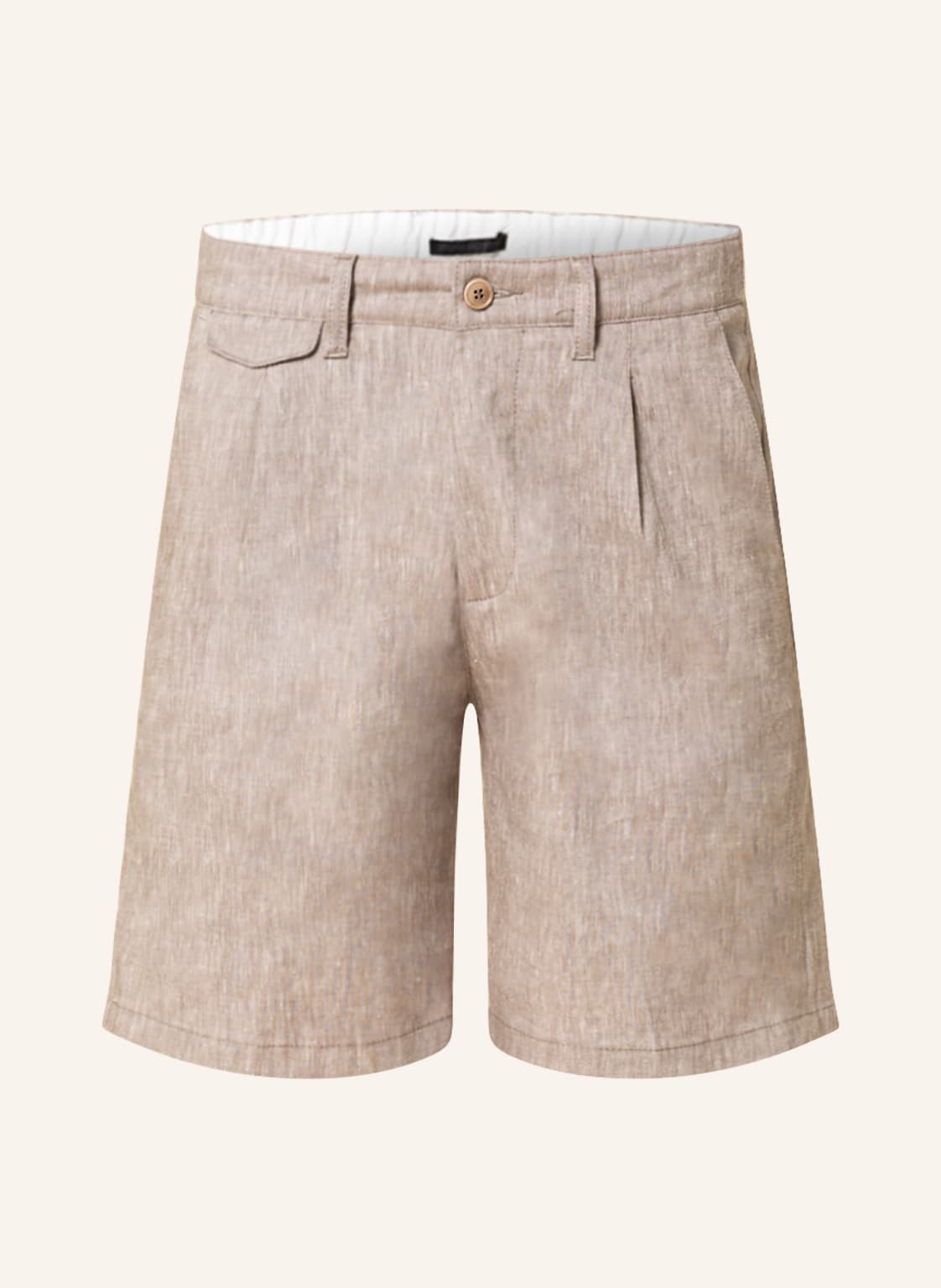 Image of Drykorn Shorts Abroad Mit Leinen beige