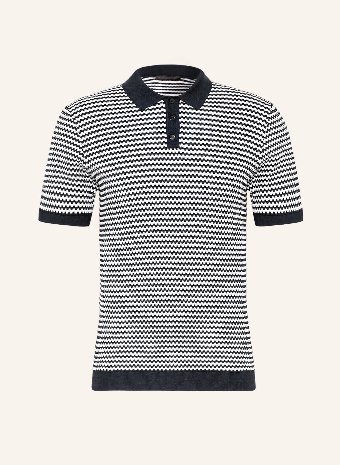 Image of Drykorn Strick-Poloshirt Triton blau