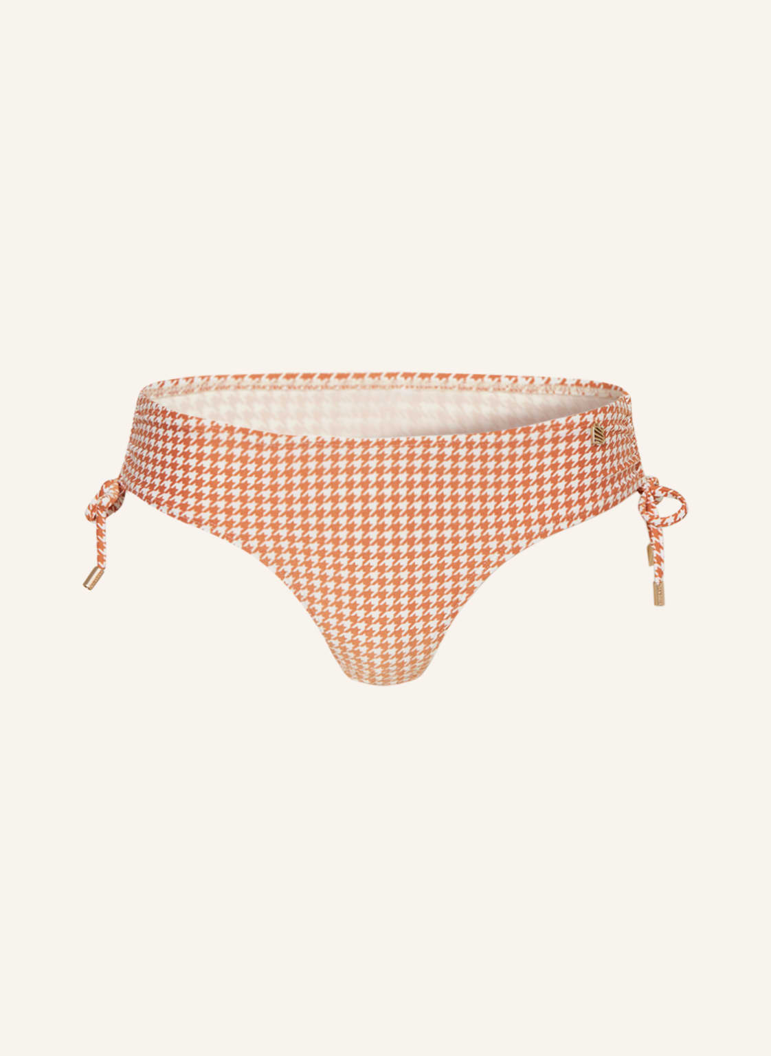 Image of Beachlife Basic-Bikini-Hose Pied De Poule rot