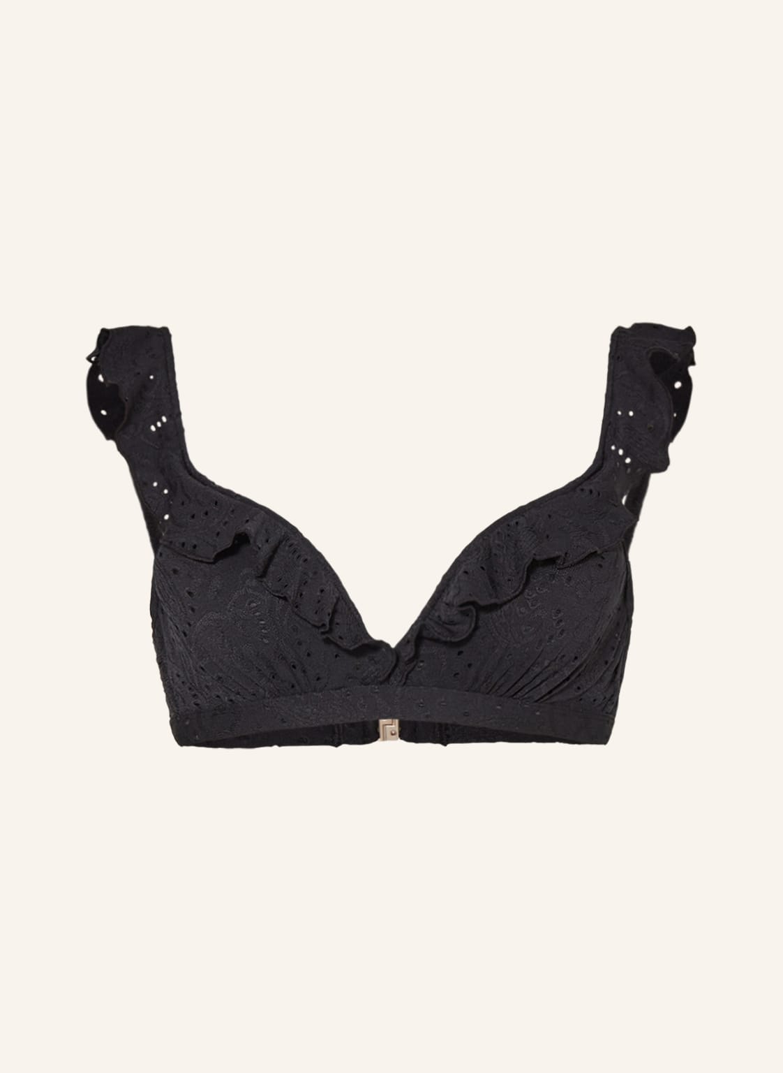 Image of Beachlife Bügel-Bikini-Top Black Embroidery schwarz