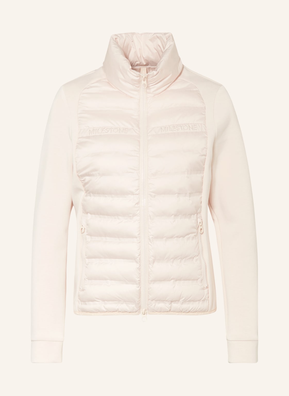 Image of Milestone Jacke Mswaikiki Im Materialmix beige