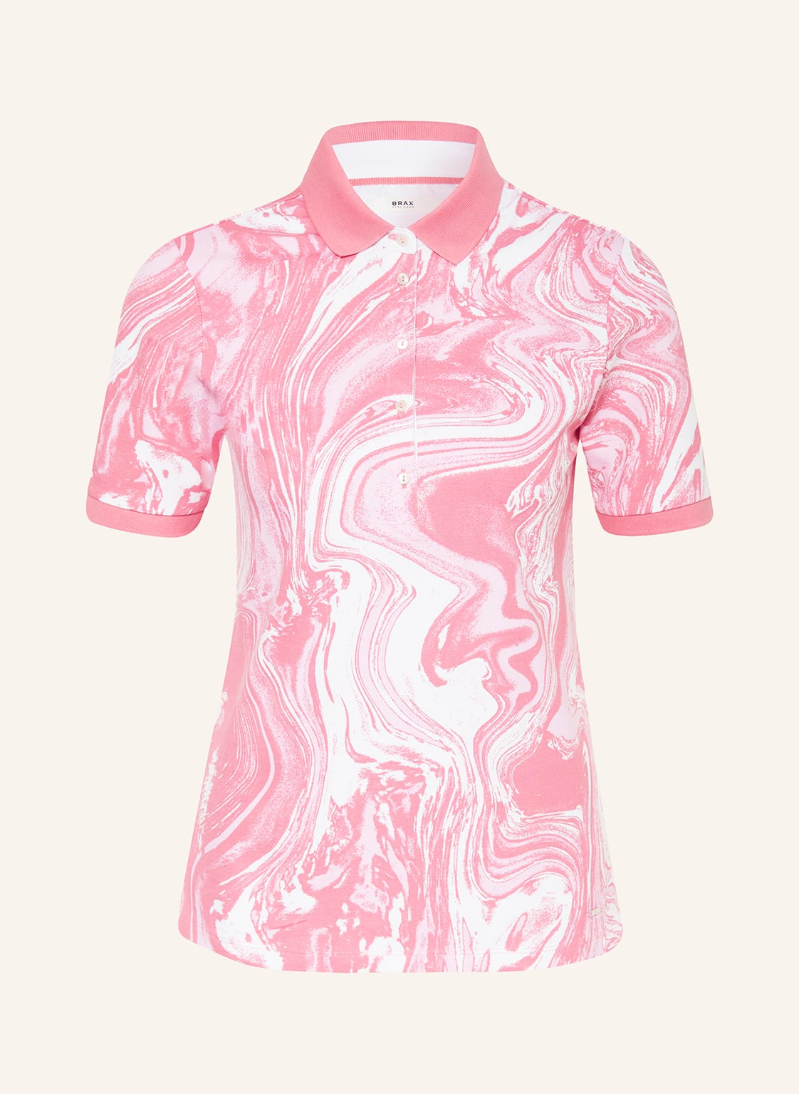 Image of Brax Piqué-Poloshirt Cleo rosa