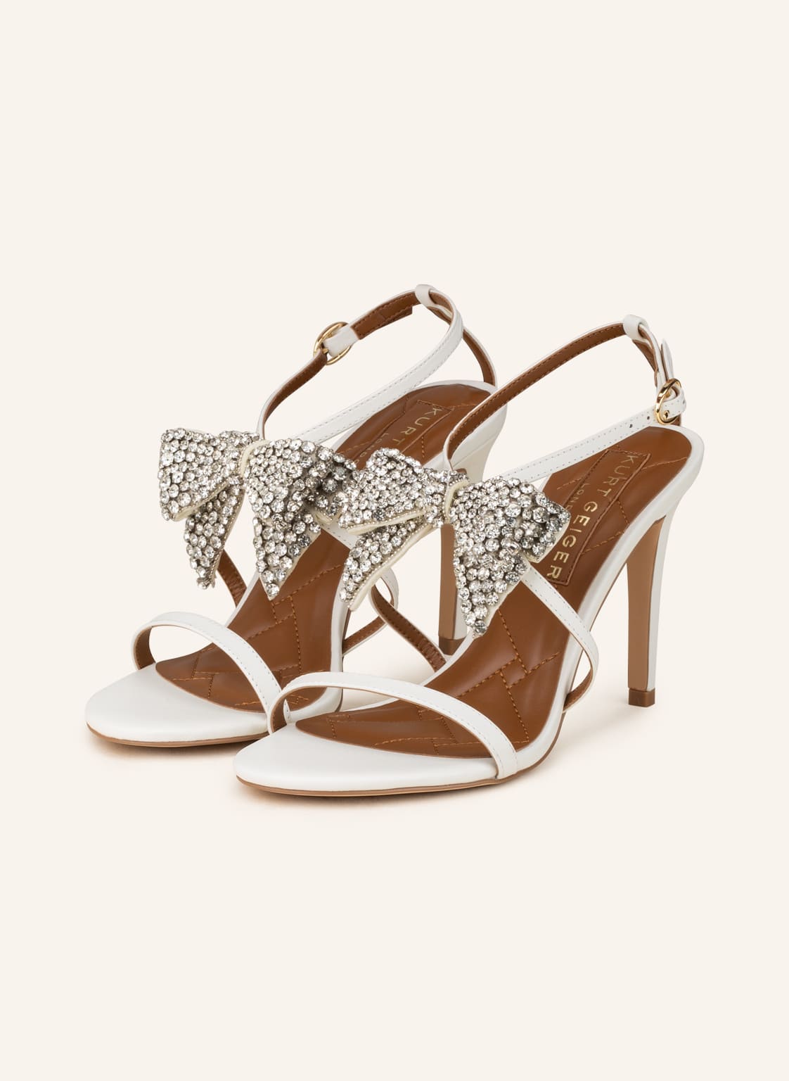 Image of Kurt Geiger Sandaletten Bromley Bow Mit Schmucksteinen weiss