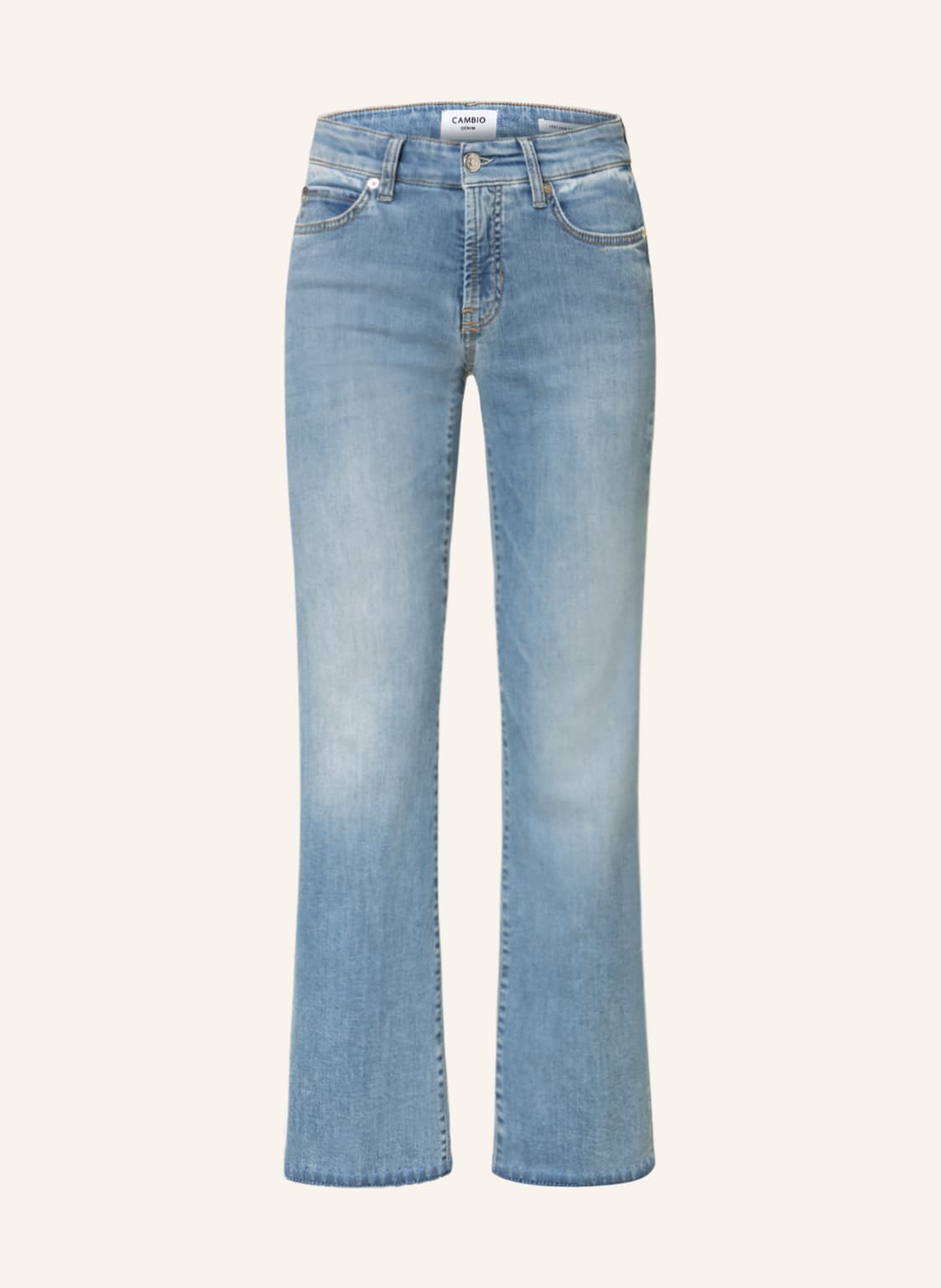 Image of Cambio Bootcut Jeans Paris blau
