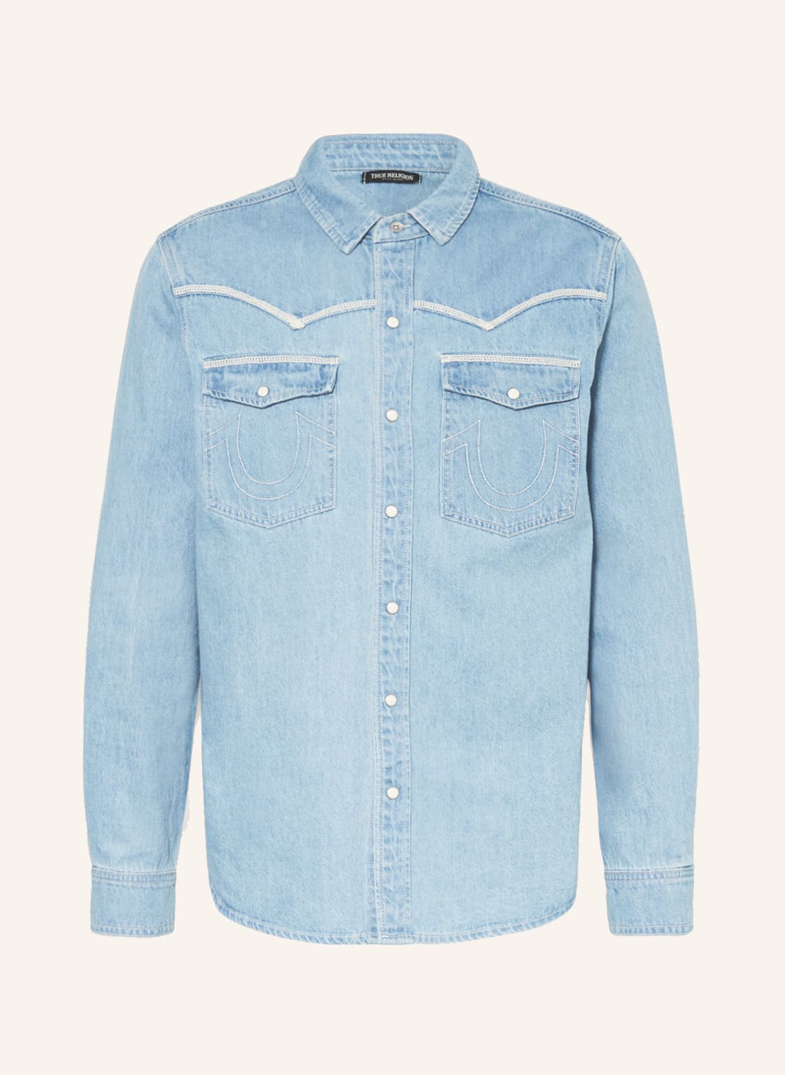 Image of True Religion Jeanshemd blau