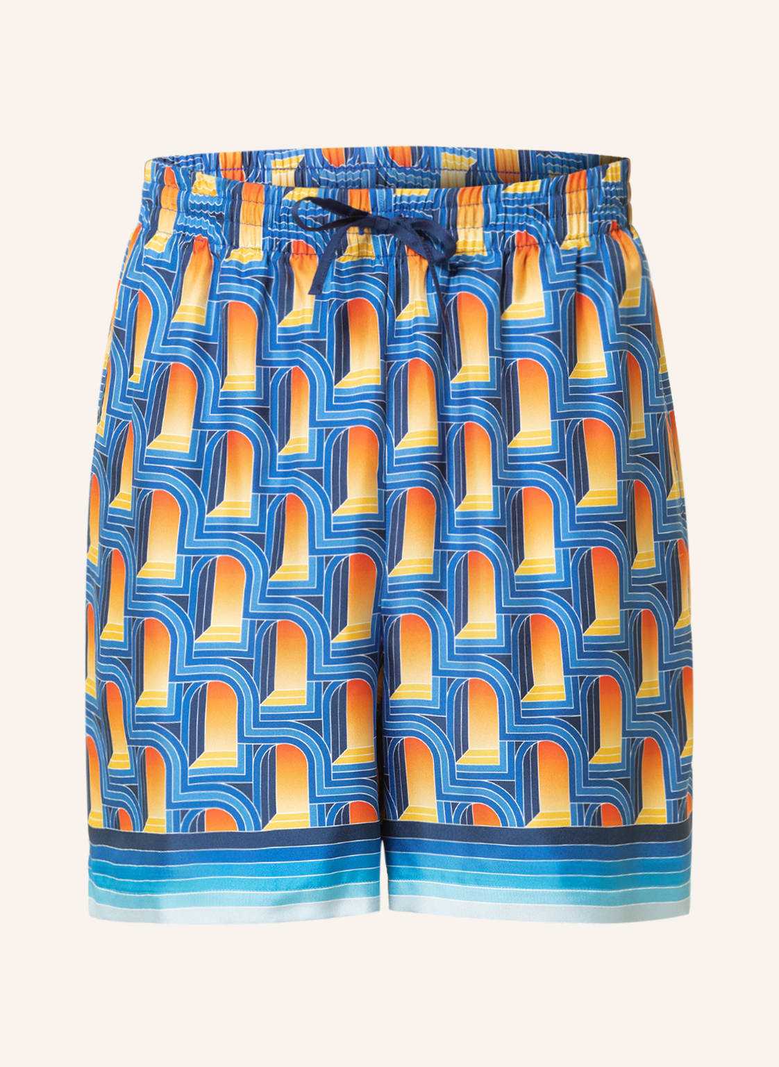 Image of Casablanca Seidenshorts blau