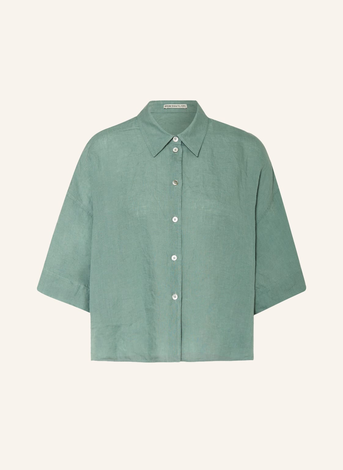 Image of Drykorn Hemdbluse Yarika Aus Leinen gruen