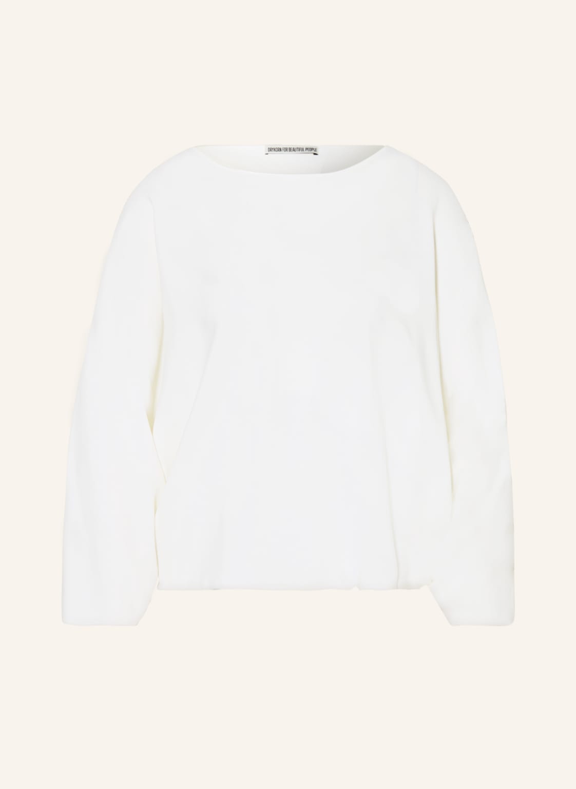 Image of Drykorn Oversized-Blusenshirt Nialini Mit Seide Und 3/4-Arm weiss