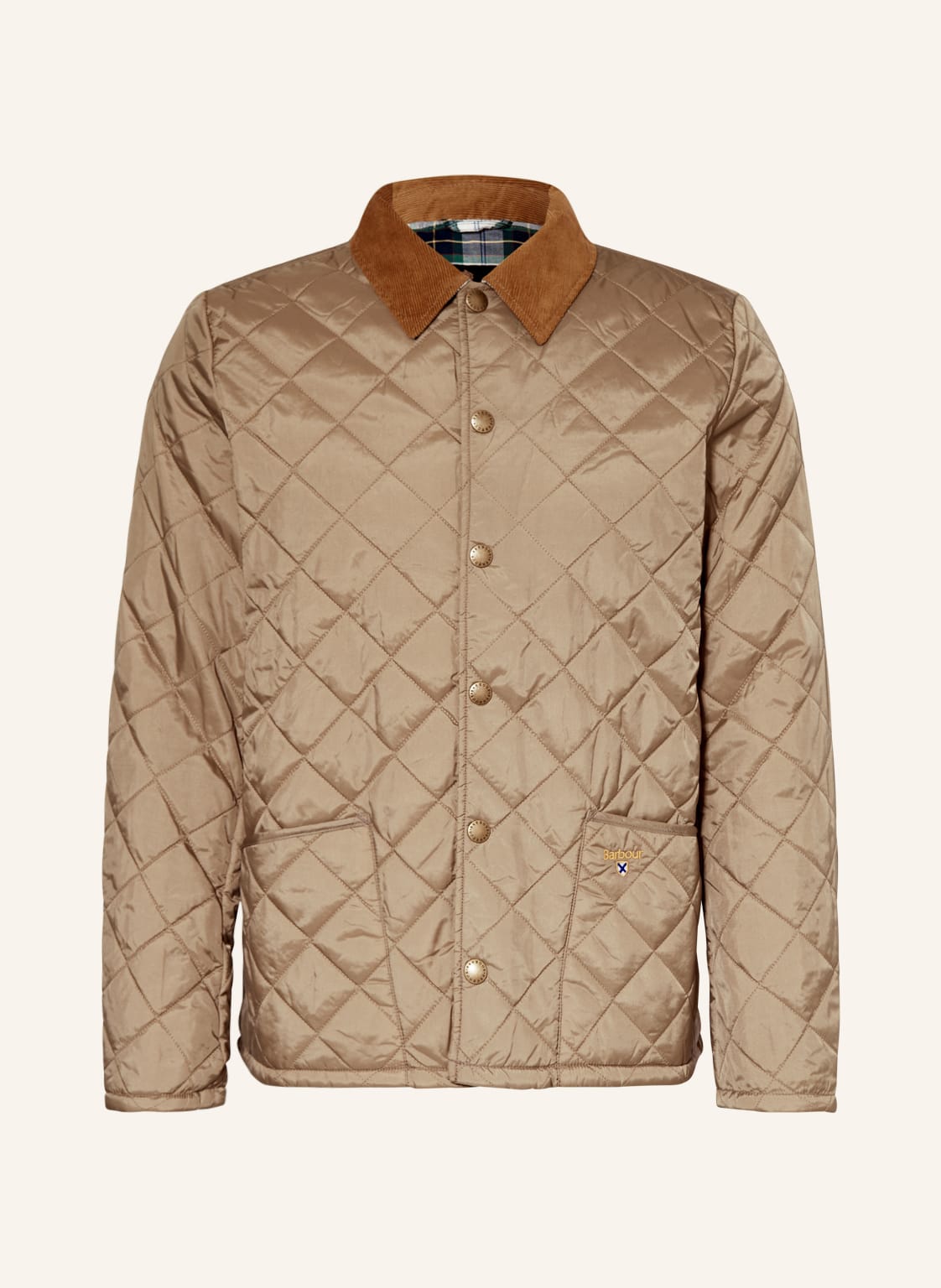 Image of Barbour Steppjacke Crested Heron braun