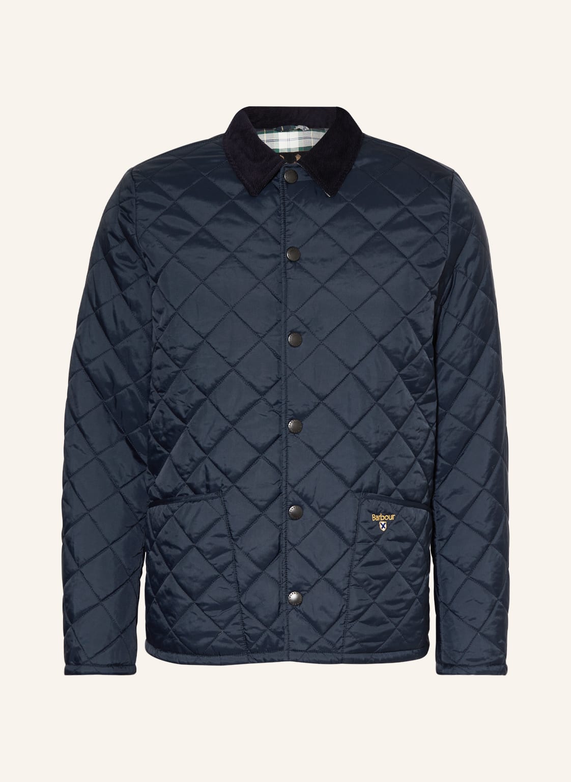 Image of Barbour Steppjacke Crested Heron blau