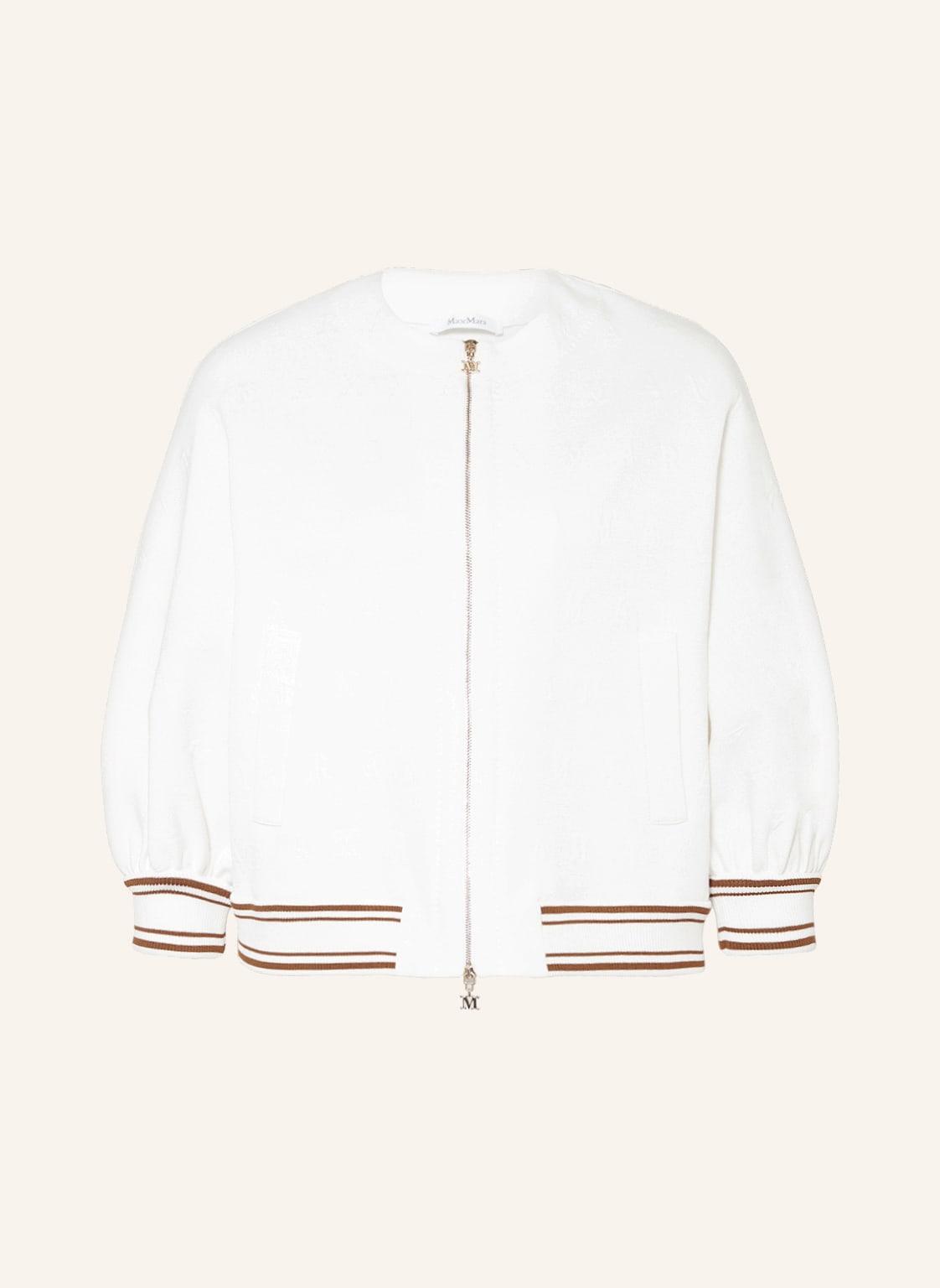 Image of Max Mara Blouson Cartone Mit 3/4-Arm weiss