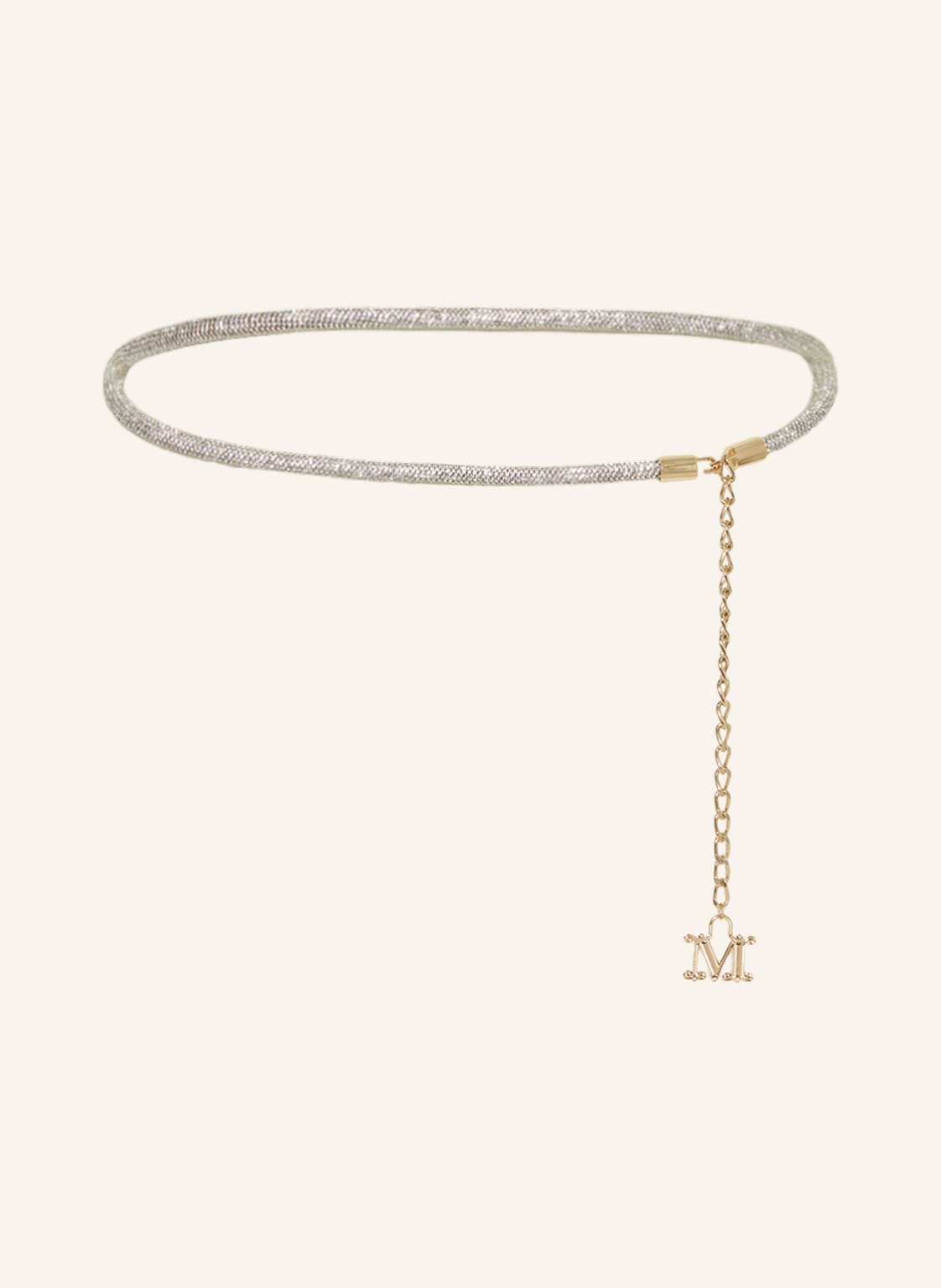 Image of Max Mara Gürtel Legume Mit Schmucksteinen beige