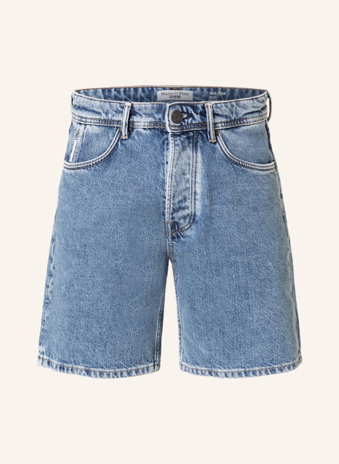 Image of Marc O'polo Denim Jeansshorts Straight Fit blau