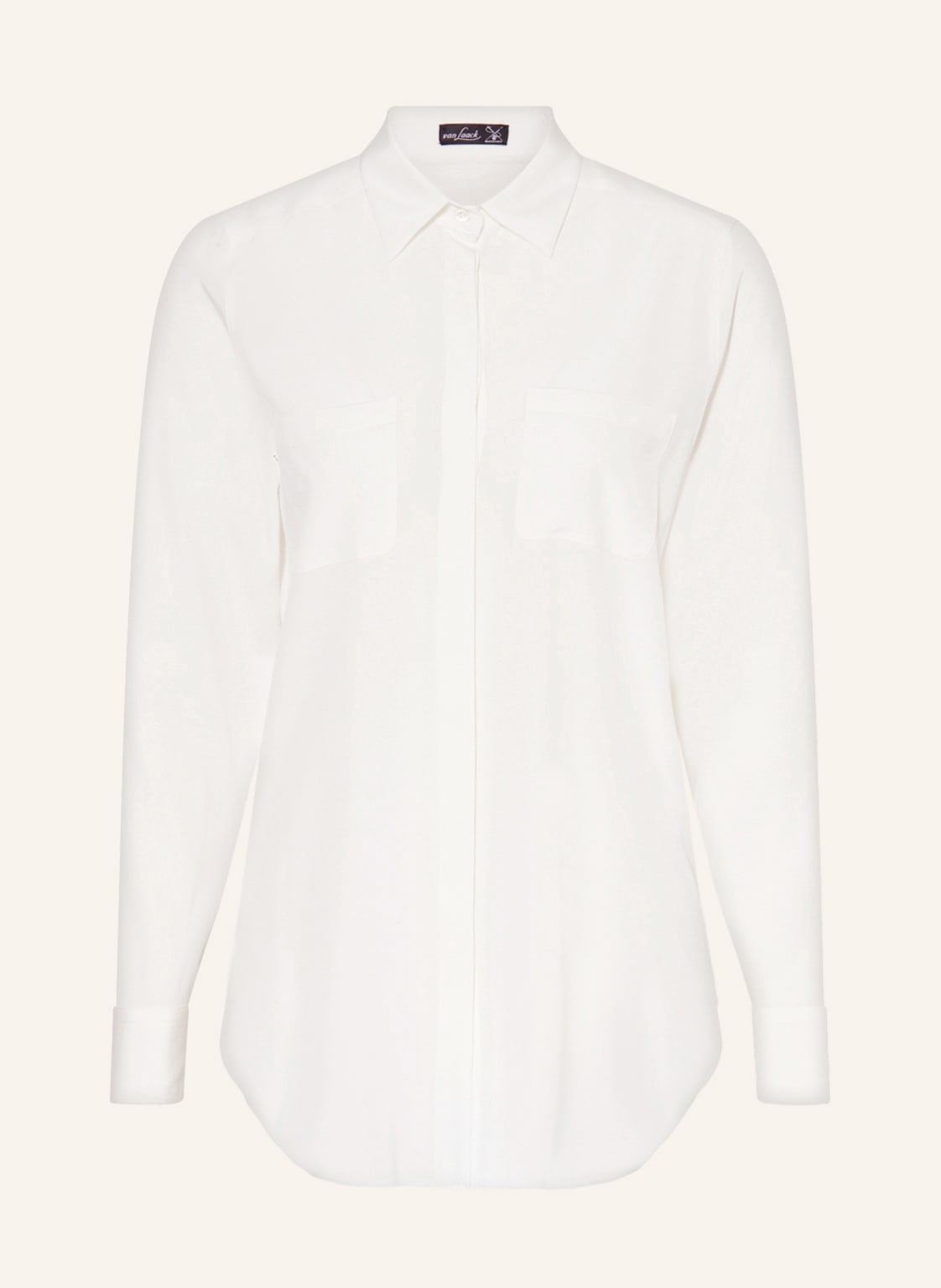 Image of Van Laack Hemdbluse Luzyndy Aus Seide weiss