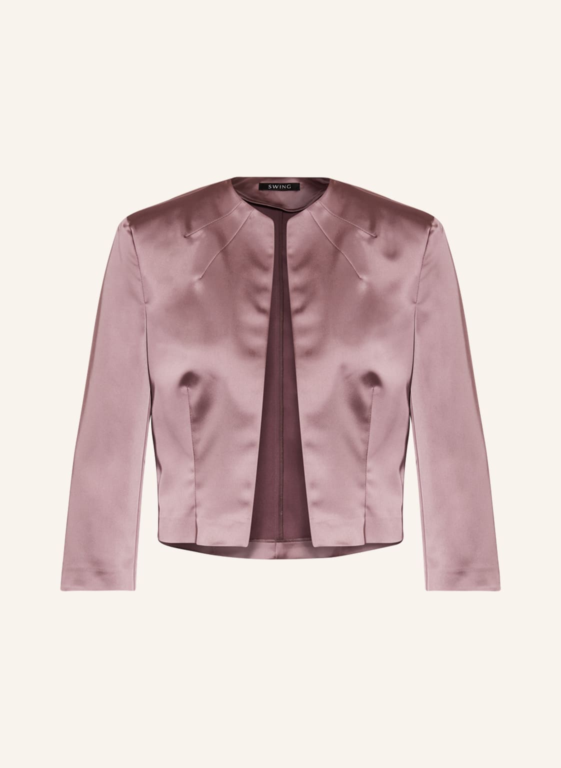 Image of Swing Kastenjacke Aus Satin rosa