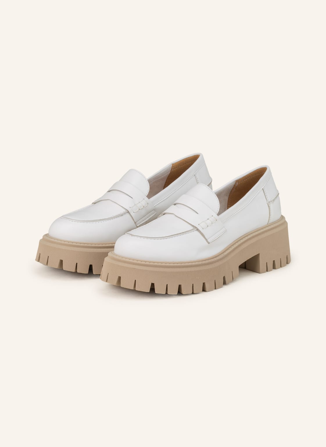 Image of Marc O'polo Plateau-Loafer weiss